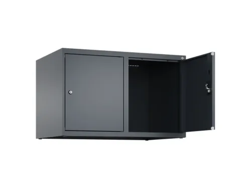 opzetkast,v. locker,2vak.,vak B 400mm,HxBxD 500x800x500mm,cilinderslot