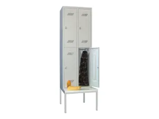 banklocker,dubbeldeks,HxBxD 2150x600x800mm,RAL7035,front RAL7035 - 2