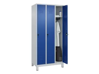 locker,HxBxD 1950x900x500mm,3vak,vak B 300mm,draaigrendel,voeten - 3
