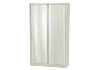 Roldeurkast Inclusief 4 Legborden Krijtwit 198x100x43 Ral9010 - 1