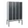 dubbeldekse locker,HxBxD 1950x1200x500mm,4x2vak.,vak B 300mm