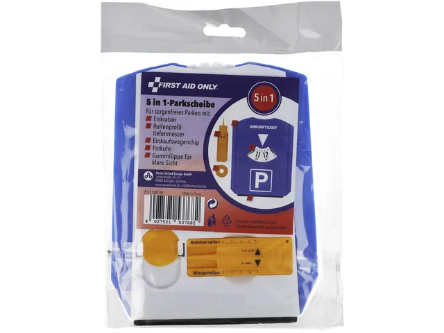 Parkeerschijf First Aid Only 5 in 1