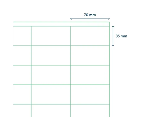 Etiketten Zelfklevend Wit 24 op A4 70x35mm 1000 Vel