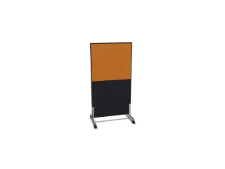 scheidingswand,HxB 1545x800mm,CC-zwart,BN3005-geel - 2