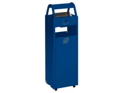 Combi-Asbak 5/35 liter 960x300x250 Blauw Overkapping Verzinkt