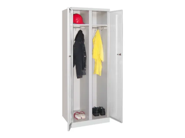 kleding-/wasgoedkast,HxBxD 1800x600x500mm,RAL7035,front RAL7035