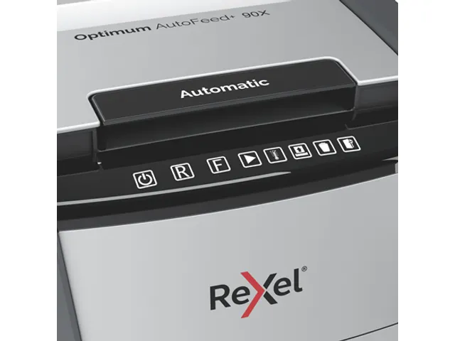Papiervernietiger Rexel Optimum Auto+ 90X snippers 4x28mm