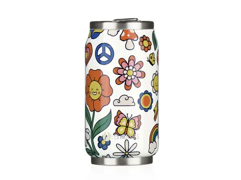 Canette Isotherme Les Artistes Paris boîte 280ml Happy avec paille in