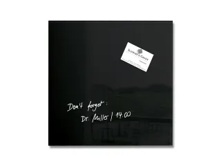 glasmagneetbord Sigel Artverum 30x30x1.5cm zwart - 1