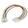 30cm Molex LP4-voedingsverlengkabel M/F