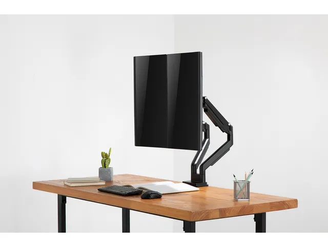 Monitorarm Digitus 2 Schermen met Gasveer en Klem