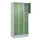 lockerkast,HxBxD 1950x900x500mm,3x3vakken,vak B 300mm,cil.-slot,sokkel