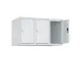 opzetkast,v. locker,3vak.,vak B 300mm,HxBxD 500x900x500mm,vleugeldeur