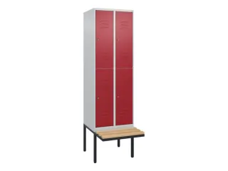 Dubbeldekse dekenkist,HxBxD 2120x600x815mm,2x2vak.,vak B 300mm - 1