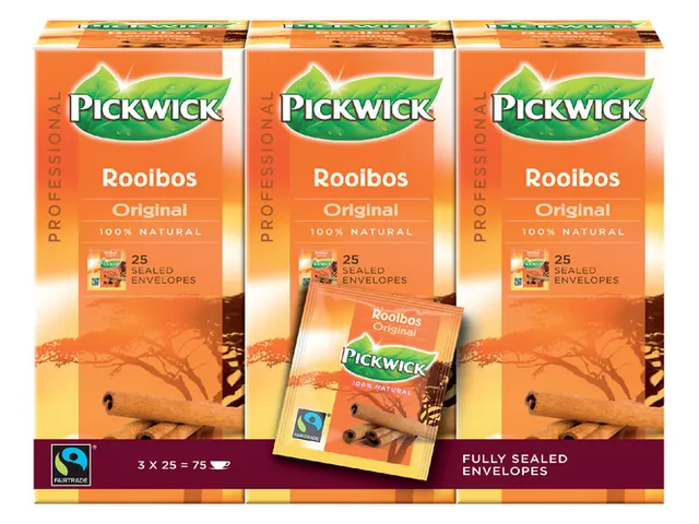 Thee Pickwick Fair Trade rooibos 25x1.5gr