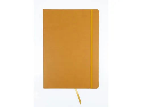 Schetsboek Kangaro A4 okergeel PU HC 80 blad 140gr roomwit met elastie