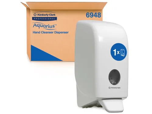 Handzeepdispenser Aquarius 1 liter wit 6948