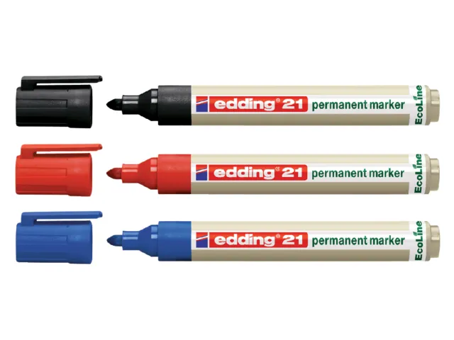 Viltstift edding 21 EcoLine rond rood 1.5-3mm