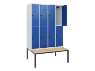 Dubbeldekse dekenkist,HxBxD 1950x1200x815mm,4x2vak.,vak B 300mm - 2