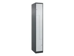 Z-garderobekast,HxBxD 1850x300x500mm,vak B 150/300mm,cil.-slot