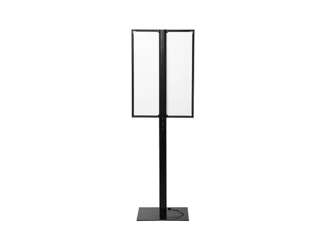 Verlichte Infostandaard LED Slide In A1 Zwart