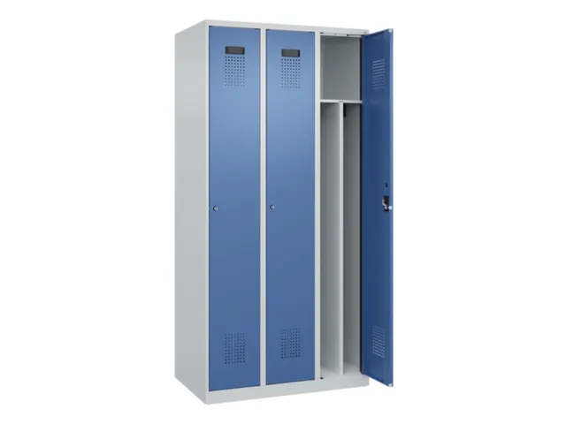 locker voor scheiding van kleding,HxBxD 1850x900x500mm,3vak
