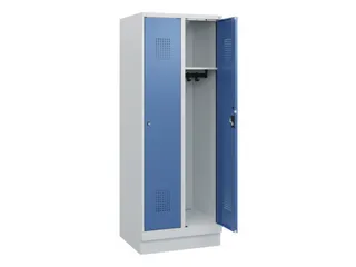schoollocker,HxBxD 1630x600x500mm,2vak,vak B 300mm,cil.-slot,sokkel - 1
