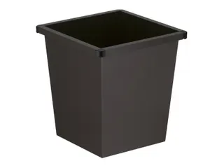 Vierkant Tapse Papierbak Metaal 27 Liter Zwart - 1