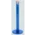 Staande Asbakzuil 2 liter H 1005mm Rond Ral5010 Bovengedeelte Zilver
