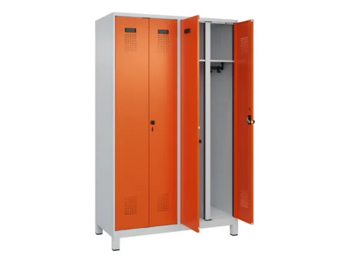 locker voor scheiding van kleding,HxBxD 1950x1200x500mm,4vak