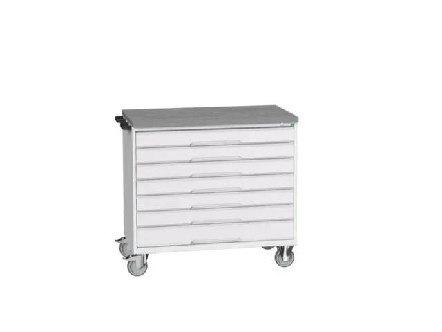 gereedschapswagen 980x1050x600mm linoleum blad 7 laden RAL7035