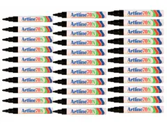 Viltstift Artline 70 rond 1.5mm zwart Voordeelbundel