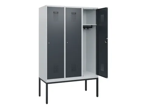 schoollocker,HxBxD 1950x1200x500mm,3vak,vak B 400mm,cil.-slot