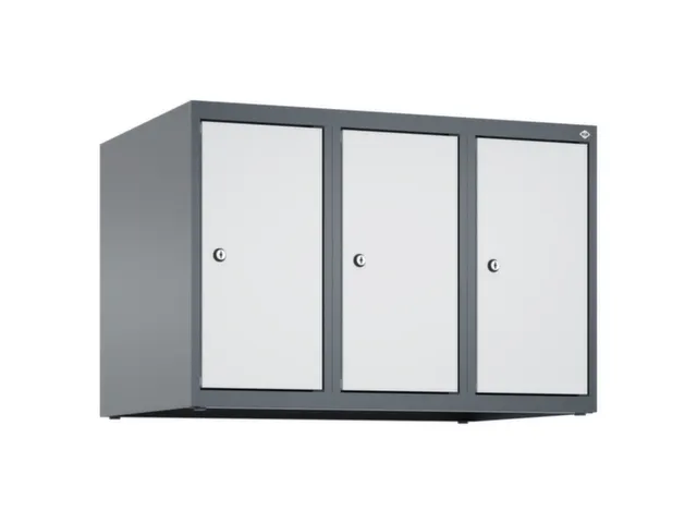 opzetkast,v. locker,3vak.,vak B 250mm,HxBxD 500x750x500mm,vleugeldeur