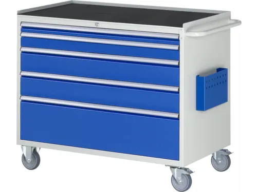 gereedschapswagen 975x1145x650mm metaalblad 450kg 5 laden RAL5010