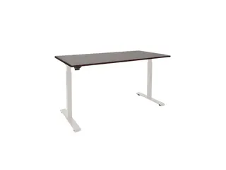 Elektrisch Verstelbaar Bureau Logan Eik 2 Motoren 160x80cm Frame Wit - 1