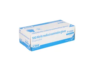 Handschoen CMT XL (9-10) nitril ongepoederd blauw 100 stuks - 2