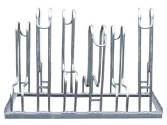 Fietsenrek L 2100mm 6plaatsen Dubbelzijdig Te Schroeven Verzinkt