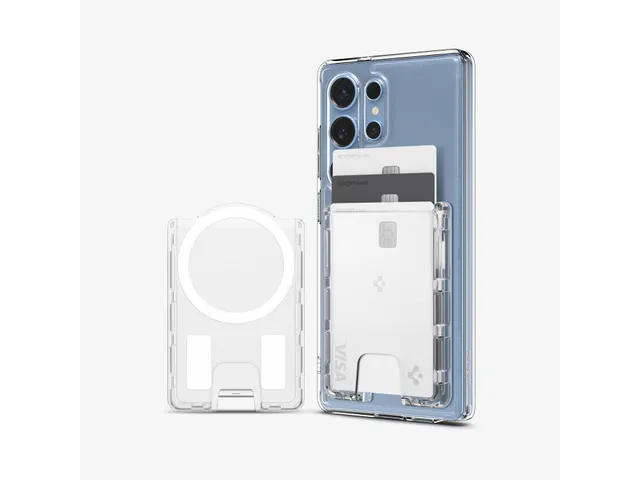 Spigen kaarthouder AFA09206 Galaxy S25 Ultra Hybrid Wallet MagFit Crys