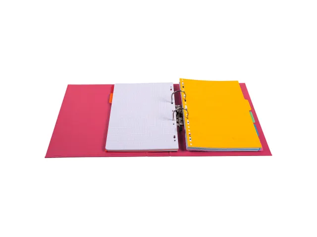 Classeur à levier PVC A4 dos de 70mm. - Framboise
