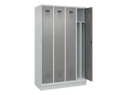 locker voor scheiding van kleding,HxBxD 1950x1200x500mm,4vak