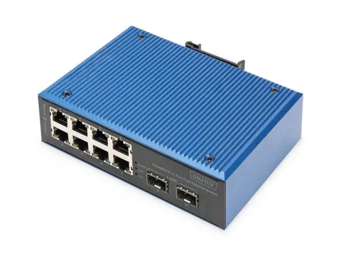 Industriële 8+2-poorts snelle Ethernet switch