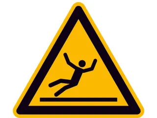 Waarschuwingsbord,Waarschuwing V. Uitglijden,Sticker,Folie - 1