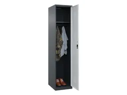 locker,HxBxD 1850x400x500mm,1vak,vak B 400mm,cil.-slot,staand op vloer