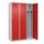 locker voor scheiding van kleding,HxBxD 1850x1200x500mm,3vak
