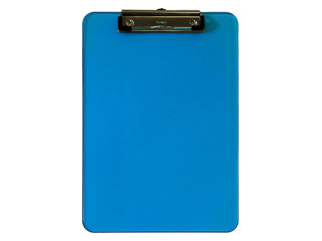 Klembord MAUL A4 staand transparant neon blauw