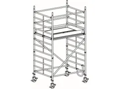 rolsteiger,reik H 4,4m,steiger H 3,64m,1platform(s),m. doorgang