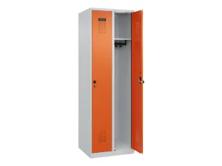 locker,HxBxD 1850x600x500mm,2vak,vak B 300mm,draaigrendel - 2