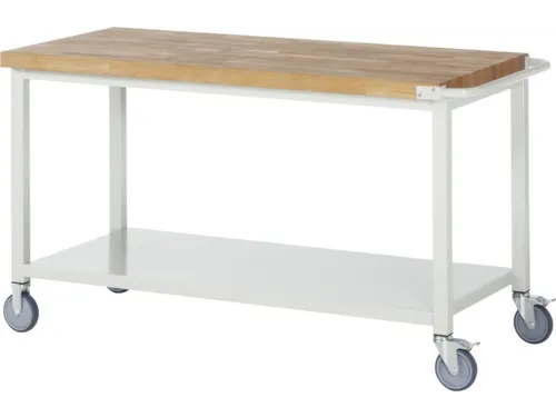 Werkbank 880x1500x700mm Beukenhouten Werkblad Legbord Duwbeugel