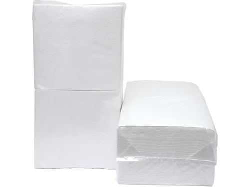 Servetten 33x33 cm 1-laags wit 9 x 500 stuks